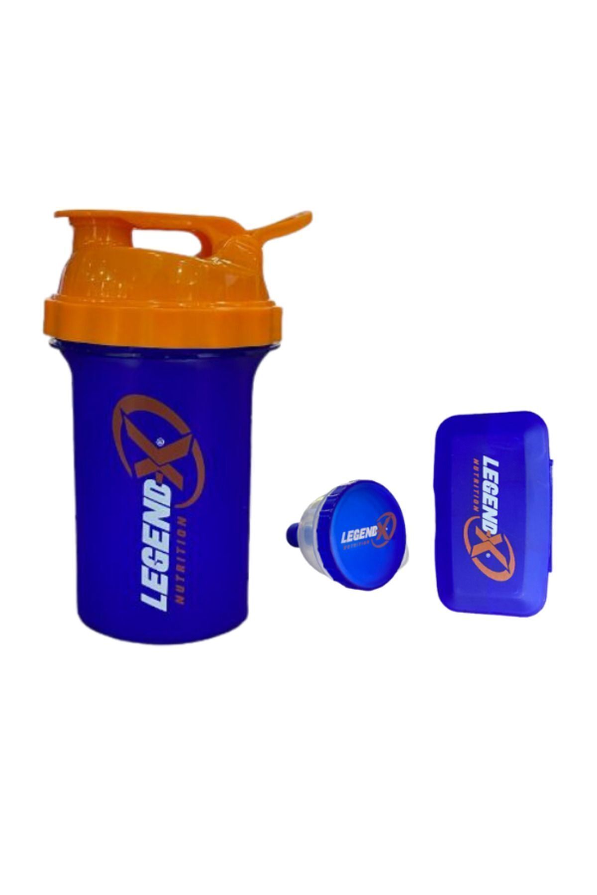 LEGEND-X NUTRITION Shaker + Toz Saklama Hunisi + Hap Kutusu