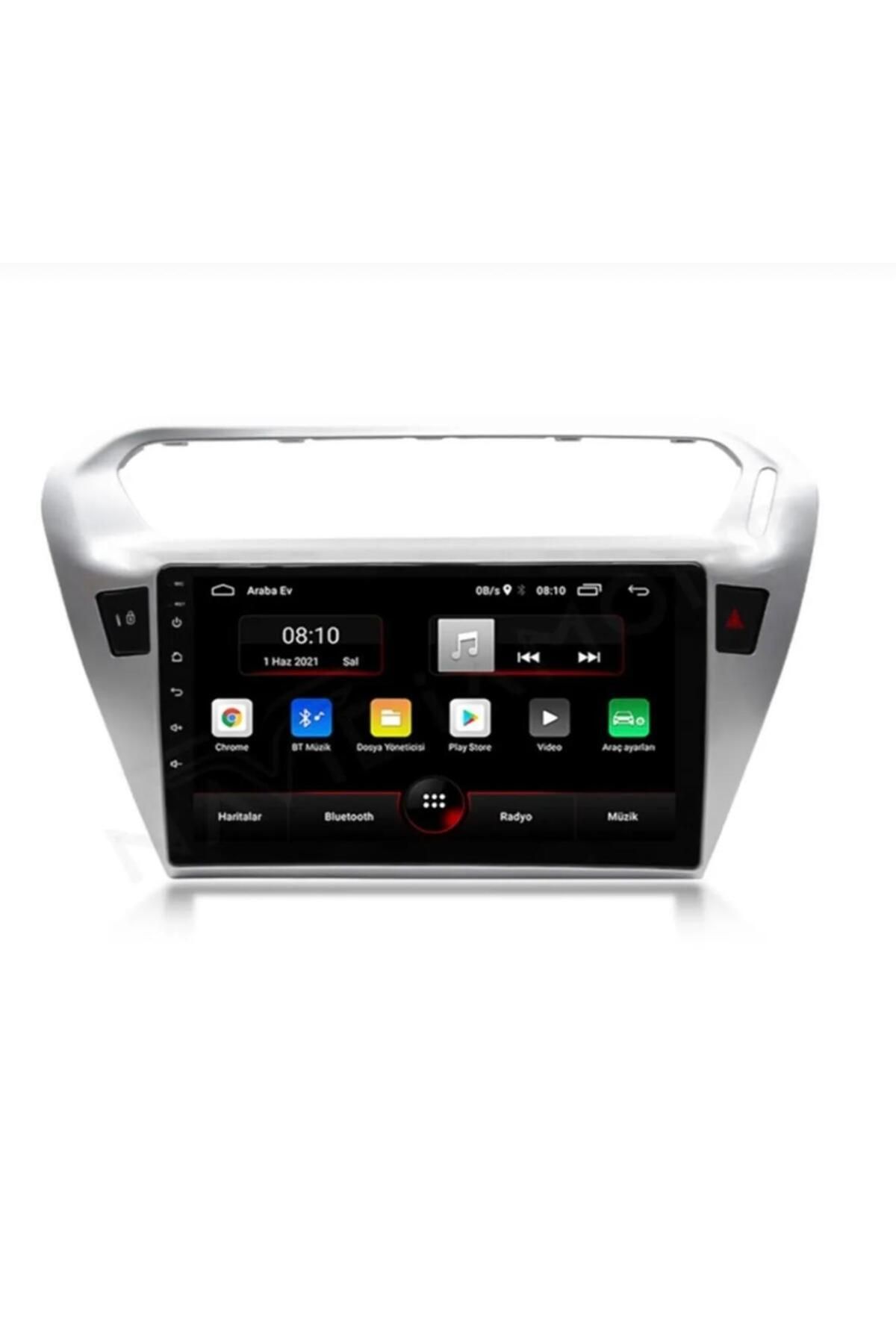 NAVİPRİME-Peugeot 301 Naviprime Android 8Gb Ram 128Gb Memory - Carplay Navigation USB 1