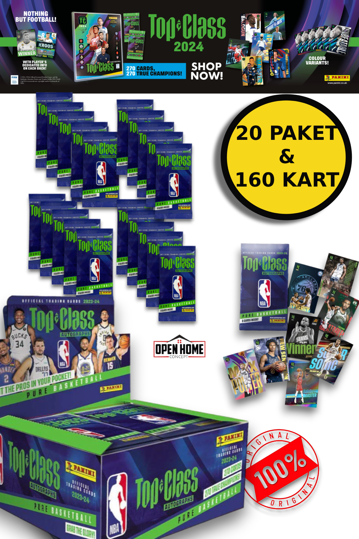 TOYFEST Panini Nba Top Class 2024 Koleksiyonluk Basketbolcu