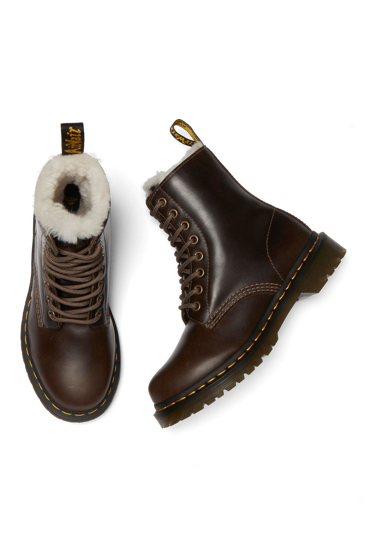 Dr. Martens-1460 Pascal Serena - Dark Khaki Orleans 3