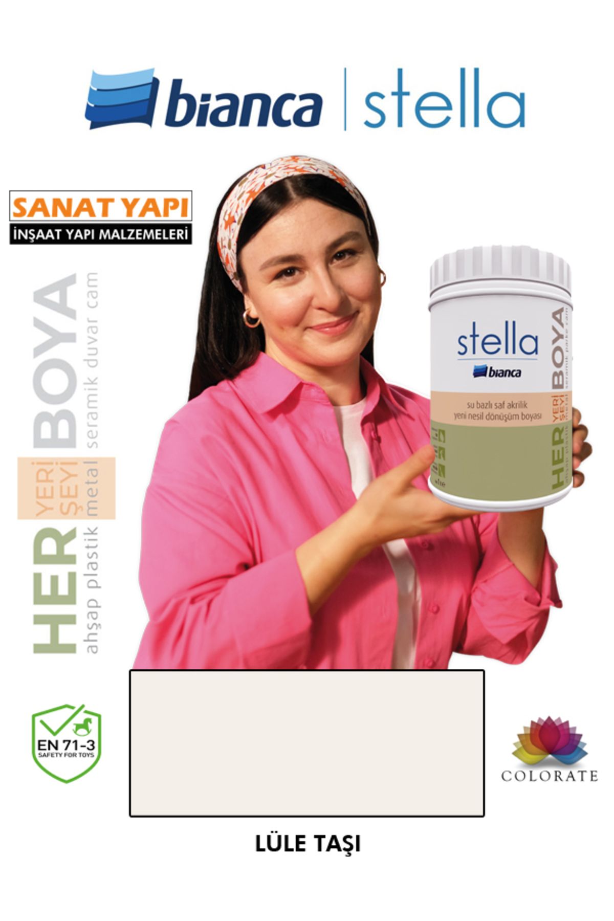 Stella Su Bazlı Boya Fayans-Mermer-Tezgah-Kapı-Dolap-İç Cephe-Dönüşüm-Mutfak-Banyo-Plastik-Ahşap
