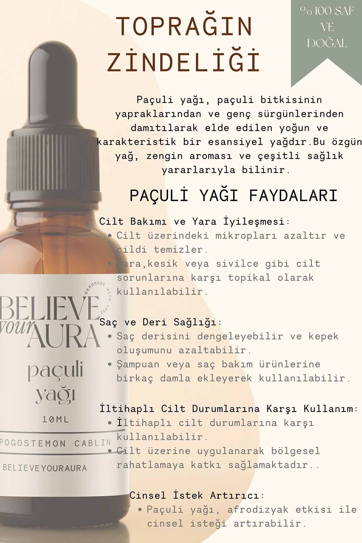 Paçuli Cilt ve Saç Bakım Seti %100 Saf ve Doğal Paçuli Yağı Paçuli Suyu ve Paçuli El ve Cilt Sabunu — SETATYPCL — تصویر 2 از 8