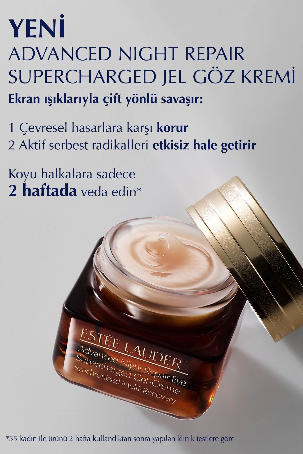 کرم دور چشم - کرم دور چشم ژل سوپرشارژ شده Advanced Night Repair 15ml ترمیم کننده ضد تیرگی Estee Lauder