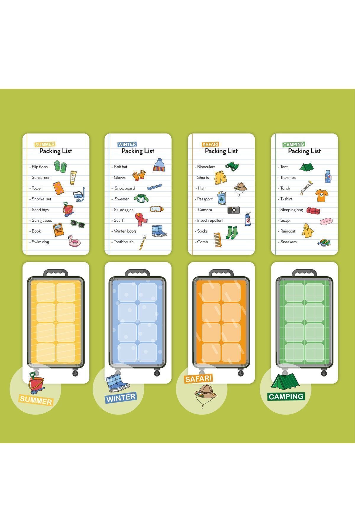 moritoys-Packing List - Suitcase Collection Family Memory and Caution Game Life Sell 721051 8