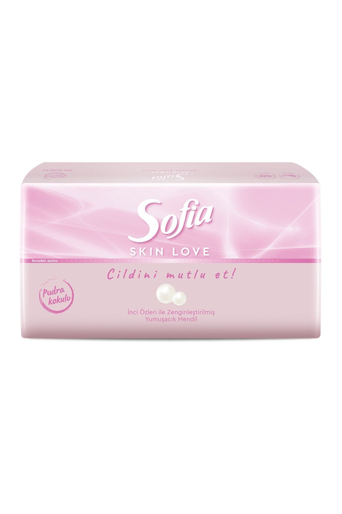 Sofia Skin Love Pudra Kokulu Mendil 100'lü