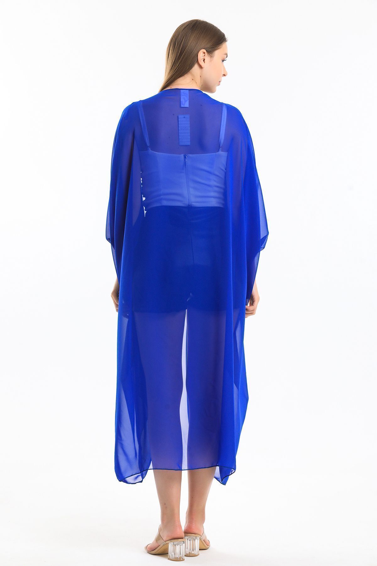  Sense Saks Şifon Plaj Kimono | ELB33597