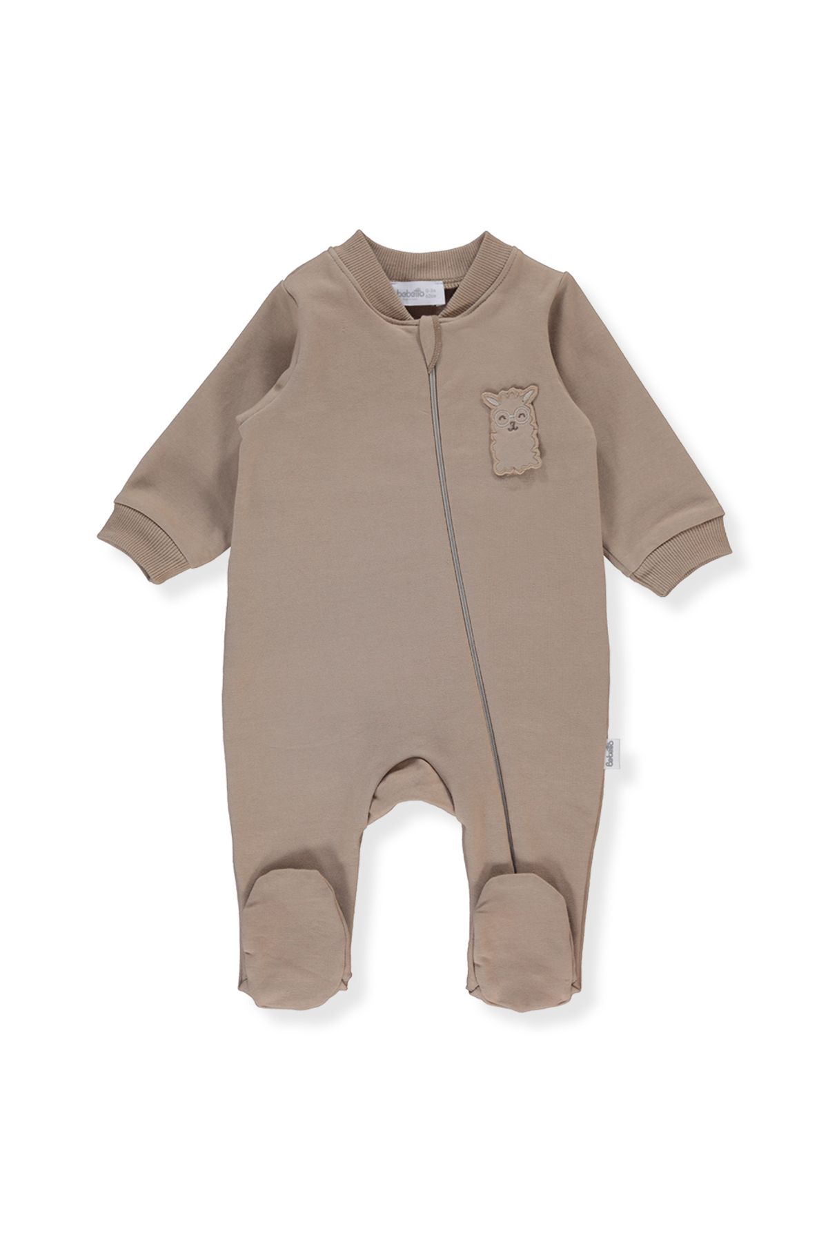 Bebetto-Zippered Two-String Jumpsuit - with Booties (Cute Lama) K4618 1