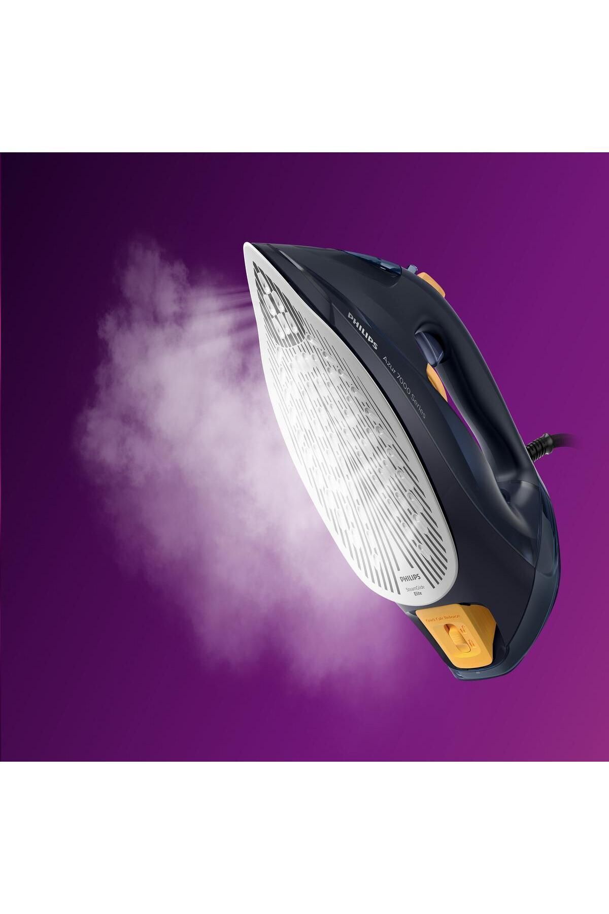 Fier de Calcat PHILIPS Seria 7000 DST7060/20, 3000W, 250g/min, 300ml, Talpa SteamGlide Elite 4