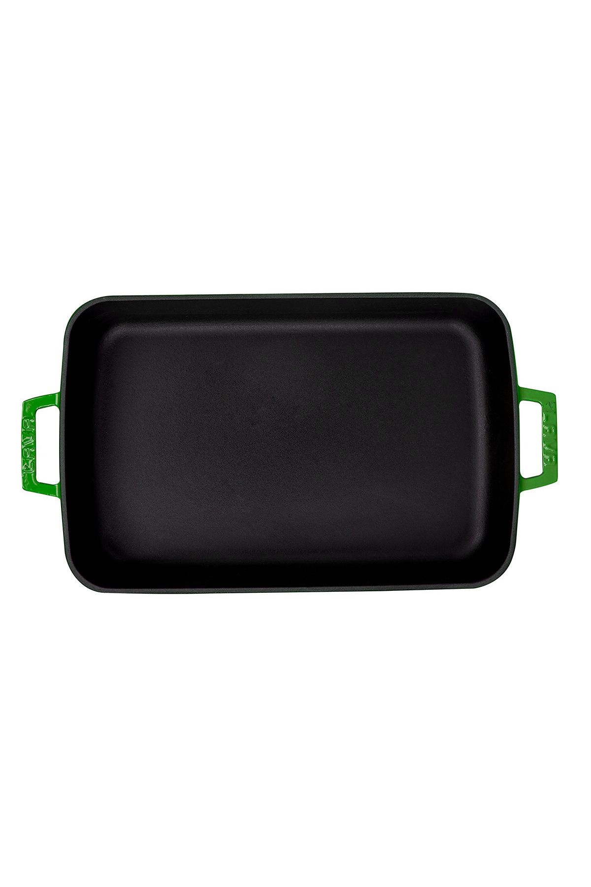 Lava-Cast Rectangular Rosto and Oven Tray Cast Iron Solid Double Handle Size 26x40cm 3