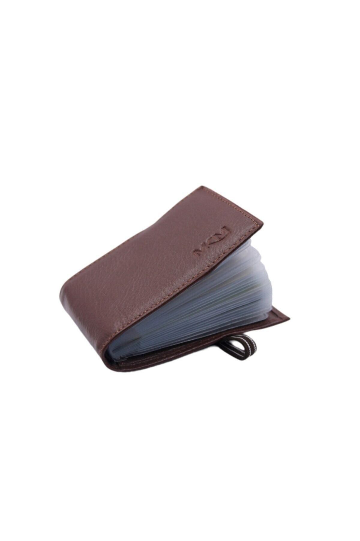 MKM MAN-Mkm Genuine Leather Rubber Locked Transparent Card Holder & Wallet 2