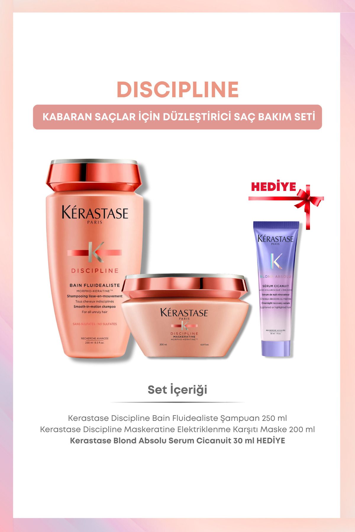 ست صاف کننده دیسیپلین برای موهای وز Kerastase