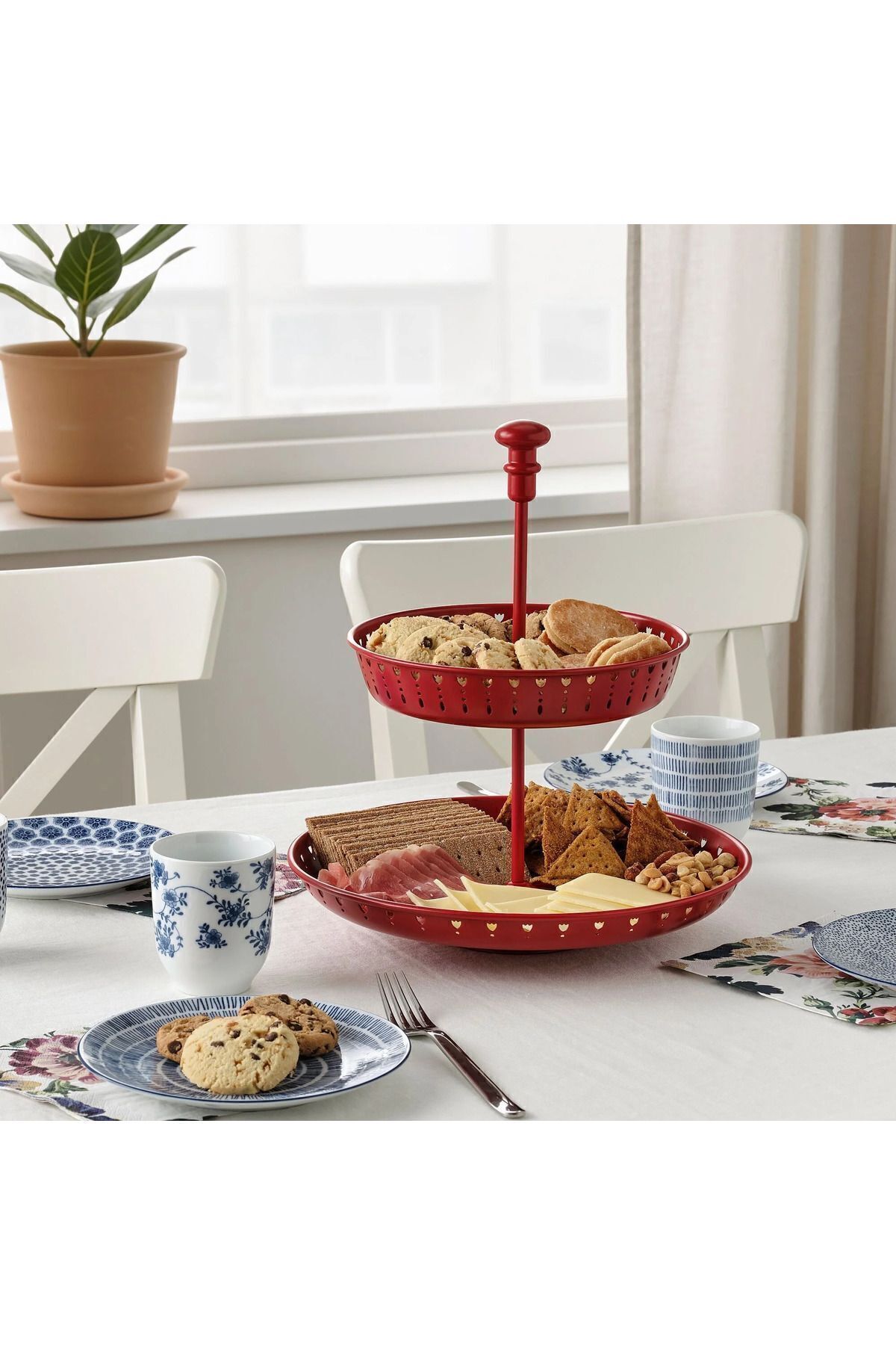 IKEA-Garnera Tiered Cake Stand, Red, Presentation Stand 3