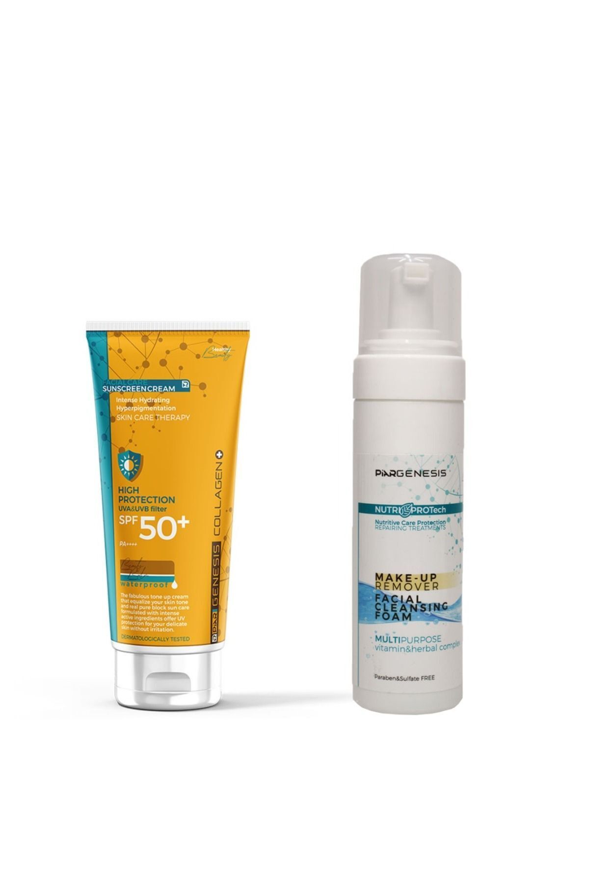 Ton Eşitleyici Renkli Yüz Güneş Kremi 75 ml+Yüz Temizleme Köpüğü 150 ml — 8699691130896