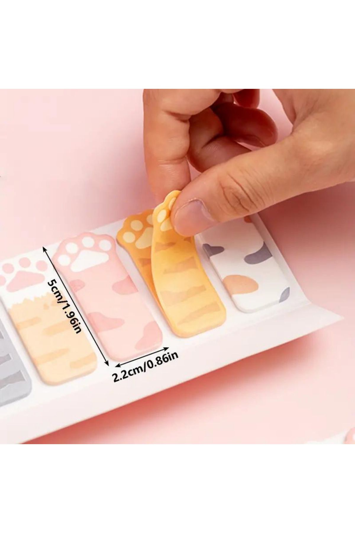 NaSaDAN-120 Sheets of Paw Adhesive Note Paper - Postit Bookmark 3