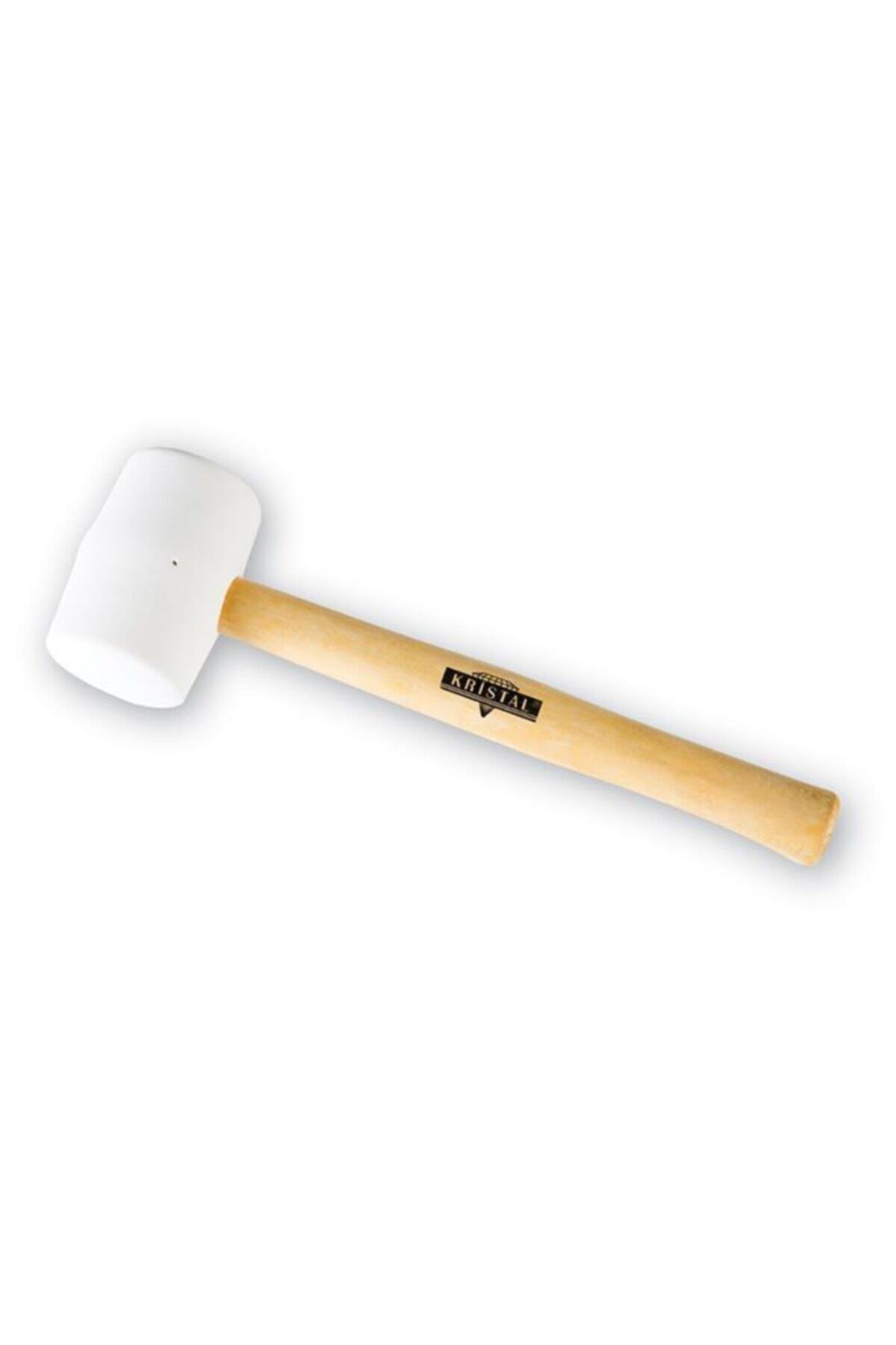 Kristal Ahşap Saplı Beyaz 750 Gr Kauçuk Tokmak