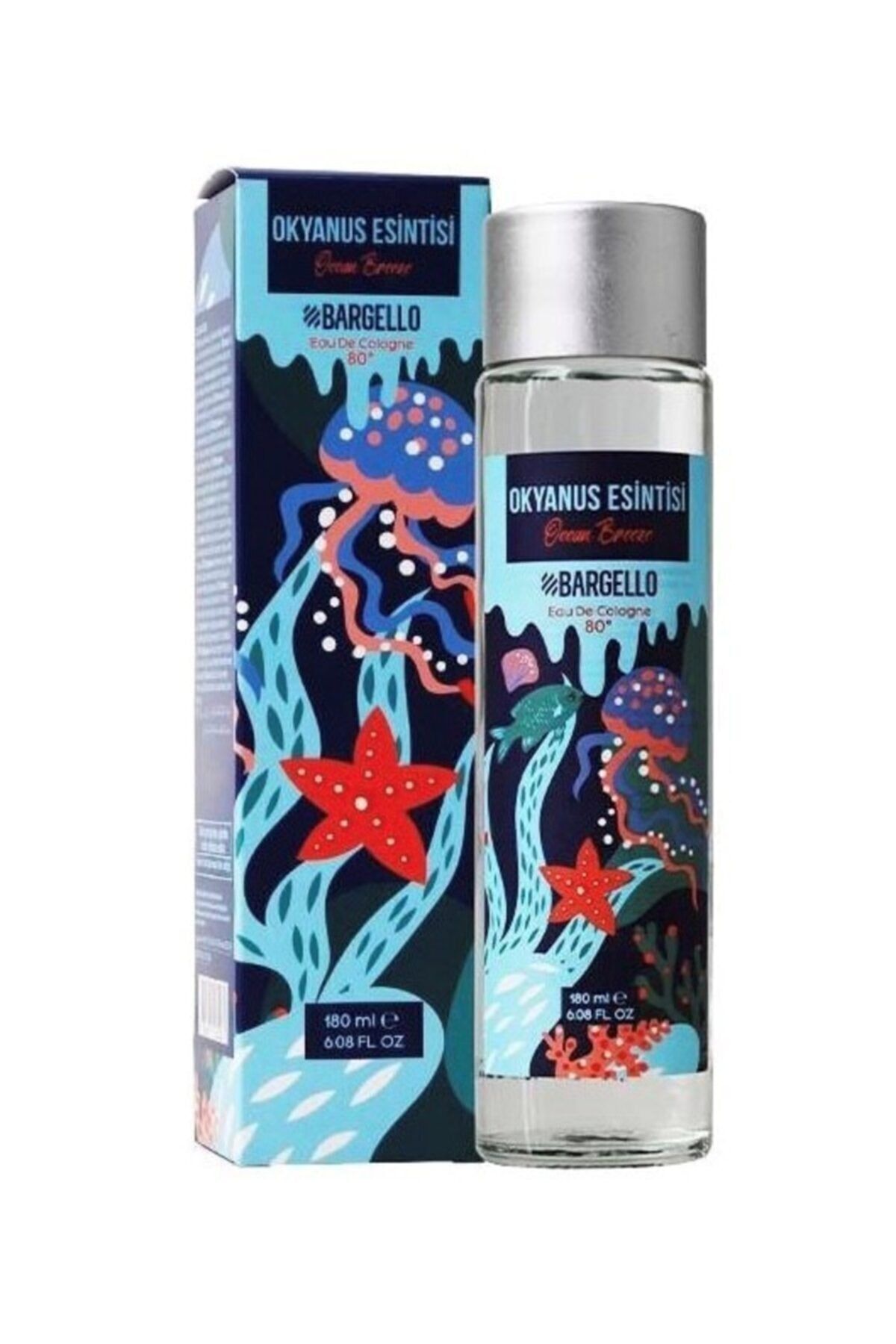 180 میلی لیتر 80 درجه شیشه ای درپوش Ocean Breeze Cologne Edc Bargello