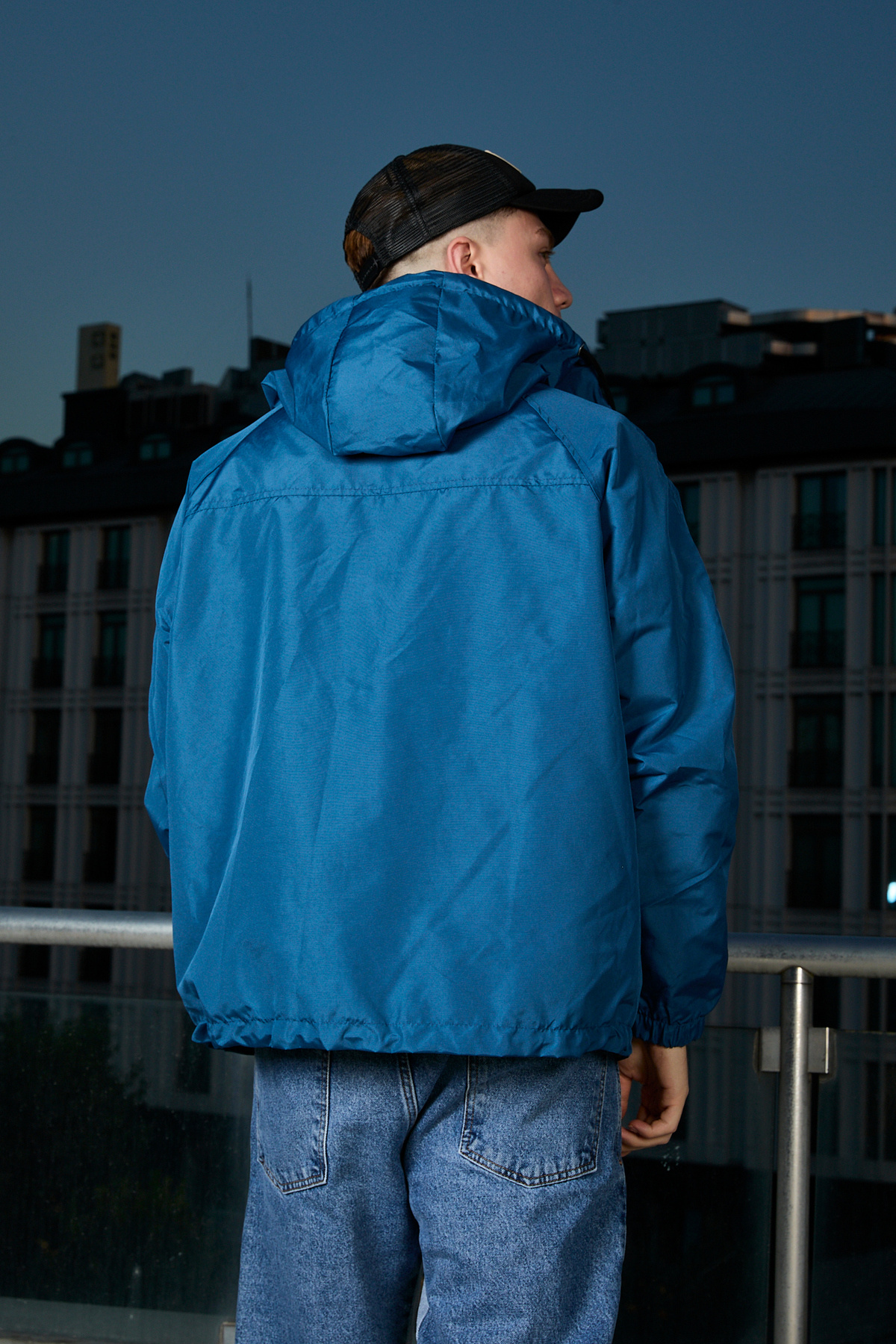 کاپشن مردانه آبی ABİLLİTA | OVERSİZE اورجینال - تصویر 4