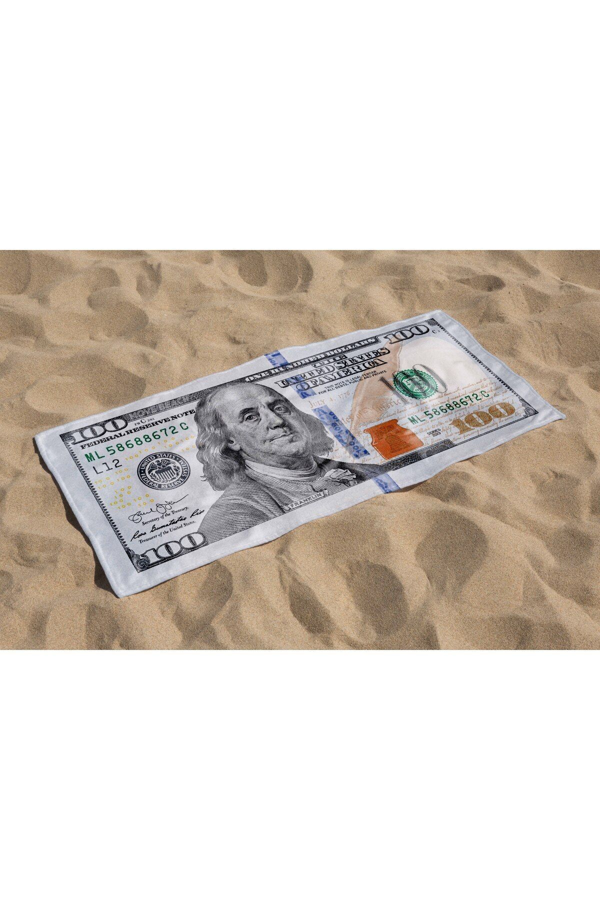MoveBeach-Dollar Pattern Beach Towel, Bath Towel 6