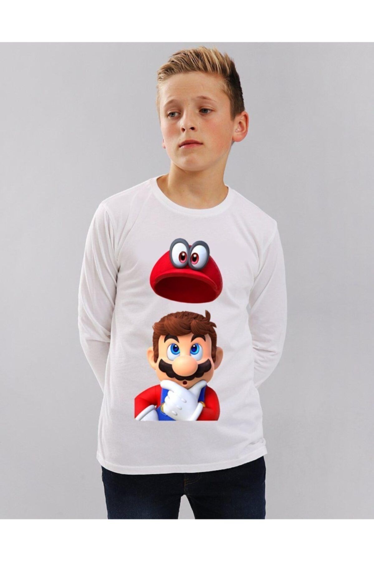 TakeTshirt Super Mario Unisex Kids T Shirt Long Sleeve Trendyol