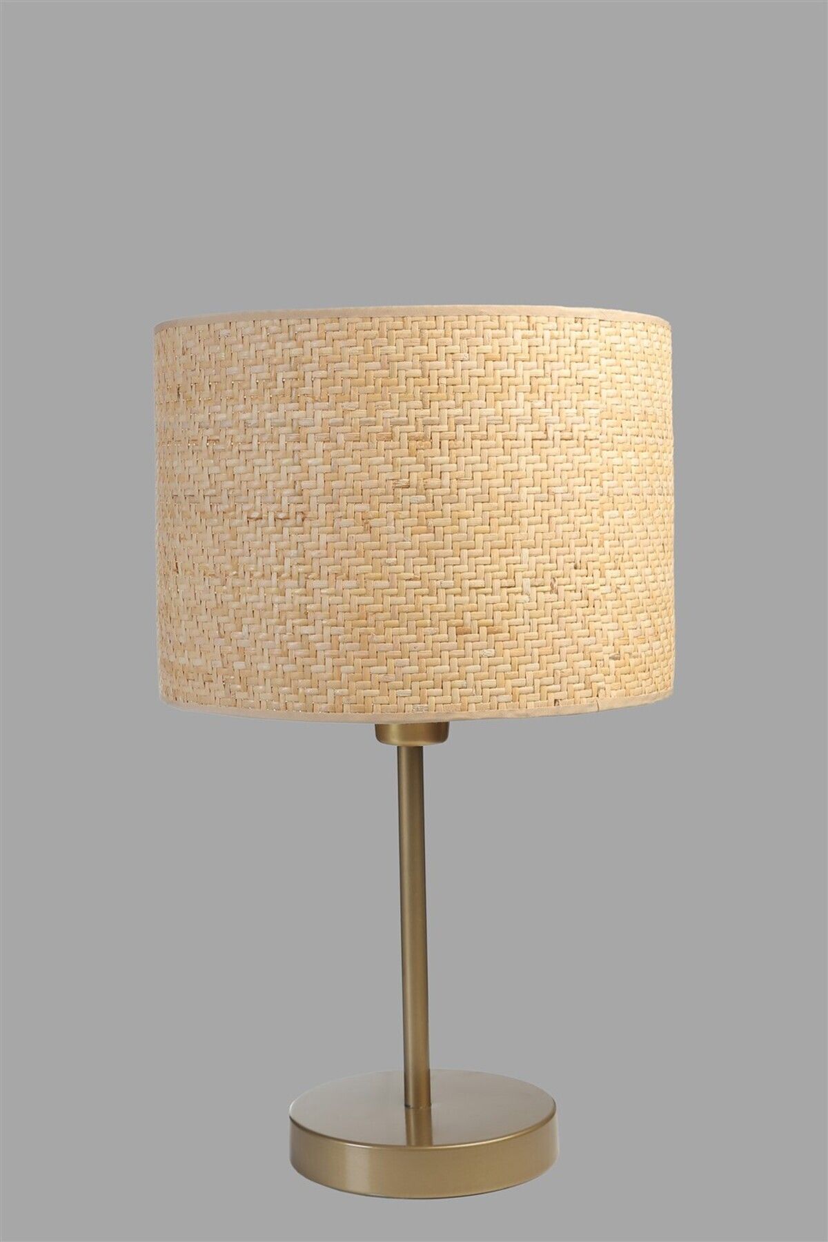Lumexx-Wicker Rattan Table Lamp with Lampshade - Antique Design 3