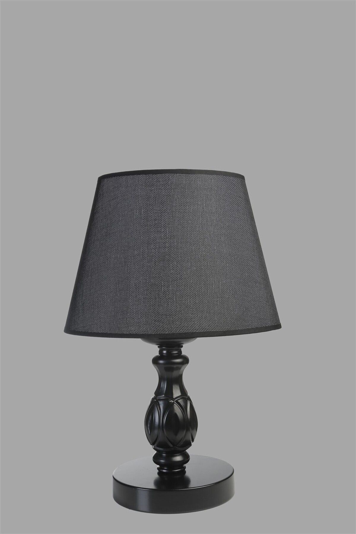 Lumexx-Olympic Black Primit Wicker Table Lamp with Black Lampshade 3