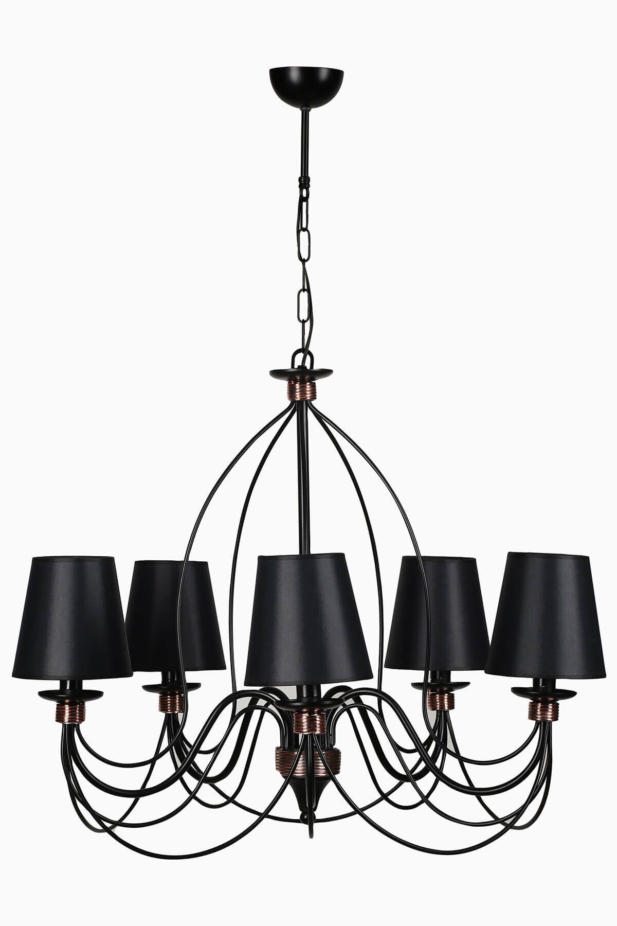 Lumexx-Berfin Set of 5 with Black Lampshade - 7751-5 1