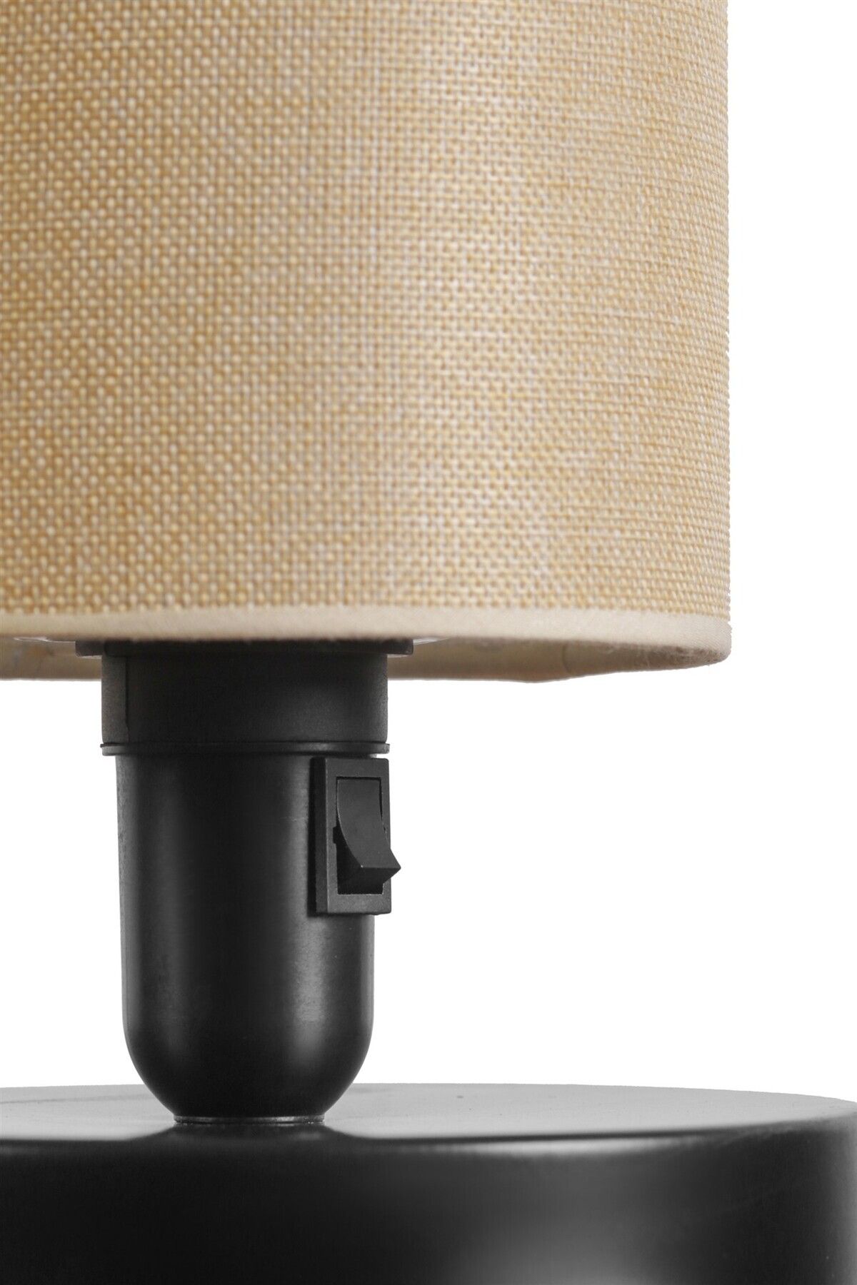 Lumexx-AYÇA Black Light Wicker Table Lamp with Lampshade 3