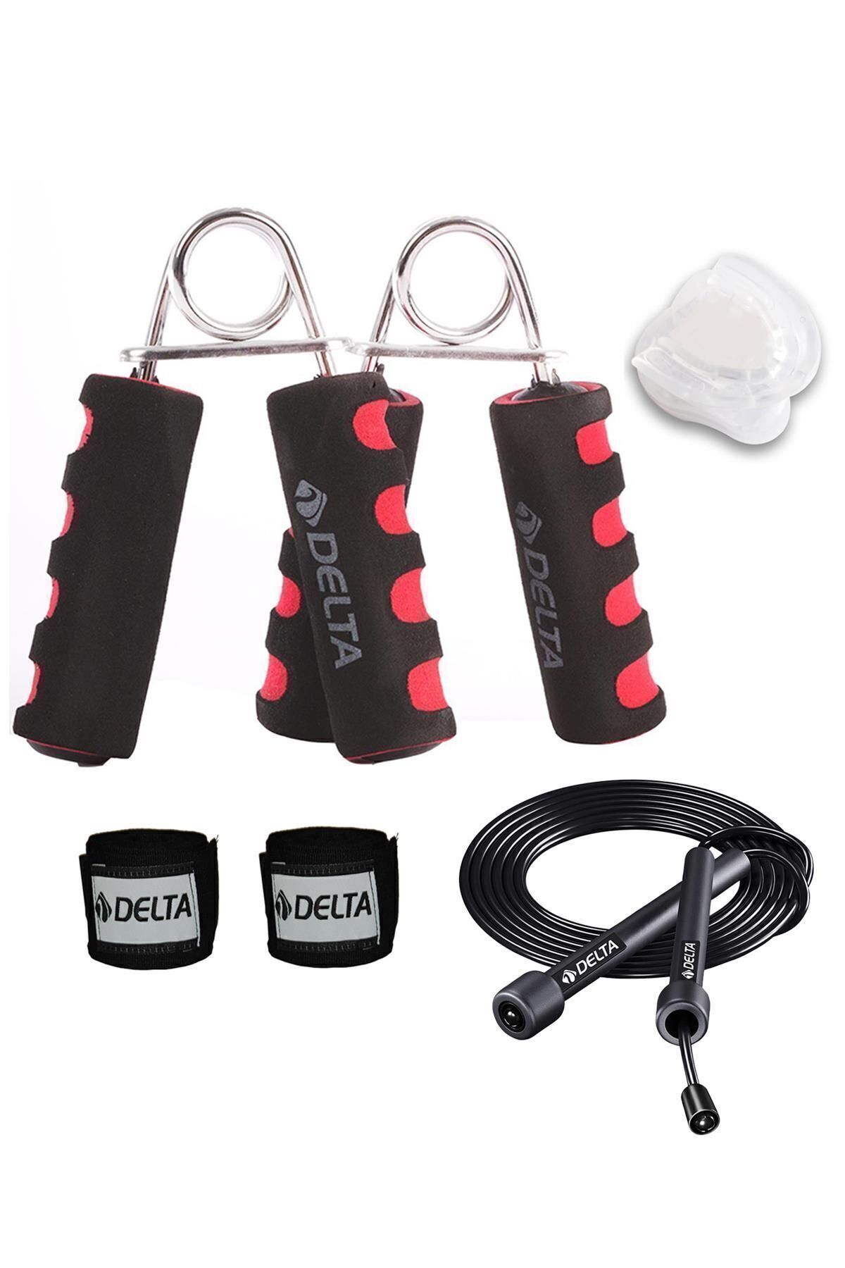 تجهیزات بوکس مشکی 2 Kickbox Muay Thai Sanda Hand Bandage Bordage Teaching قطعه طناب پرش Delta