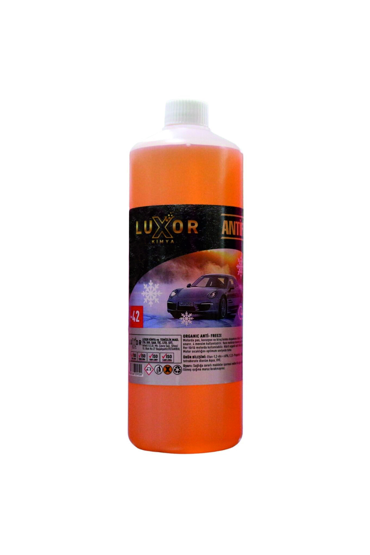 Luxor Kimya Kimya 4 Mevsim -42 Derece Turuncu Antifriz Konsantre 1 Lt (ÜRETİM TARİHİ:01.2025)