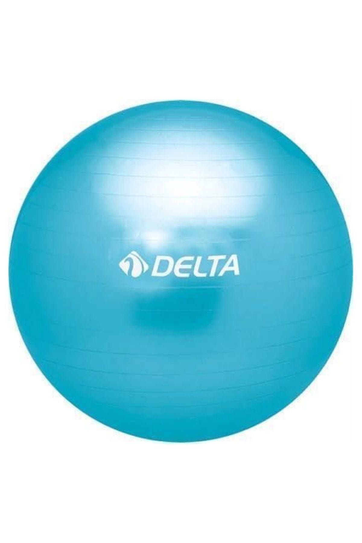 Delta-كرة بيلاتيس زرقاء فاخرة بطول 75 سم - الطول 179 سم (بدون مضخة) 1