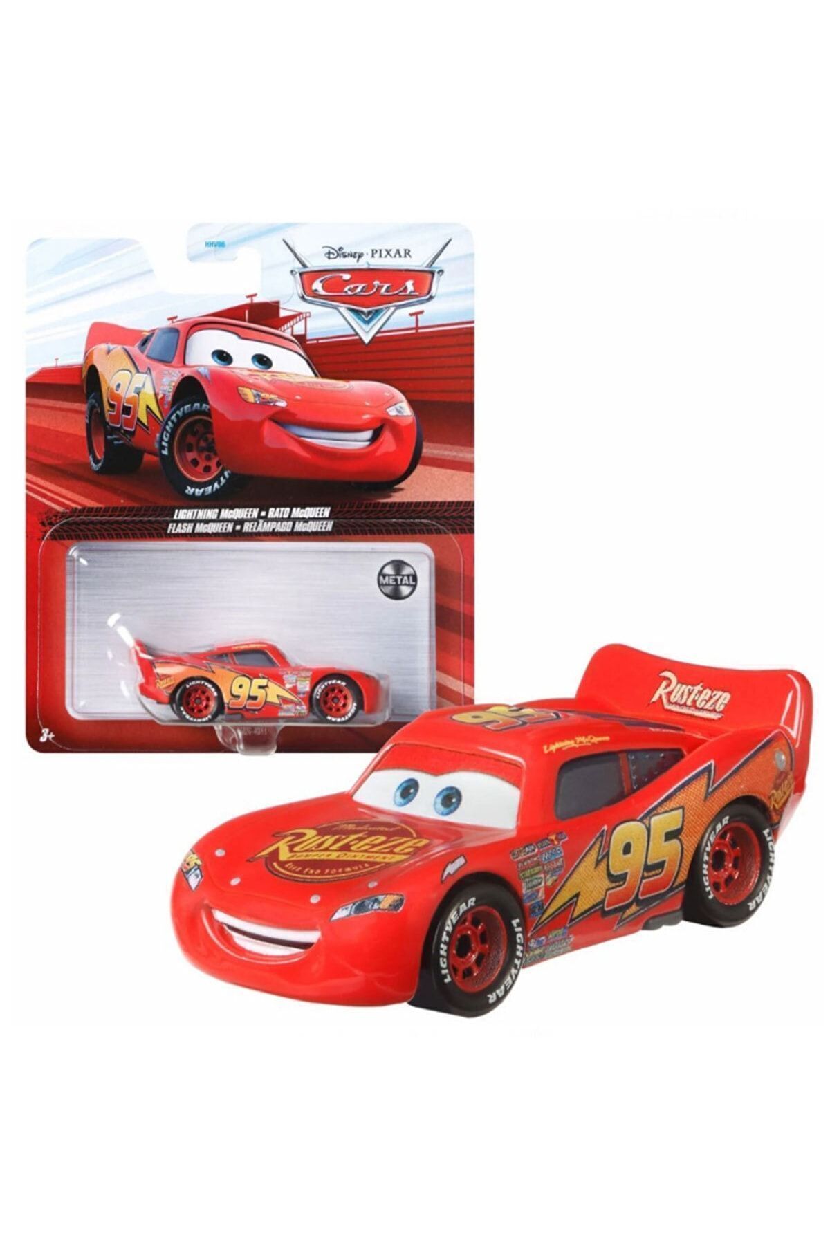Mattel Disney Pixar Cars 3 Lightning Mcqueen With Racing Wheels