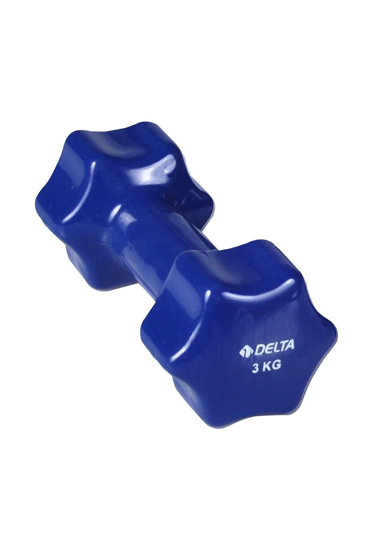 Delta Lacivert Deluxe Pvc Kaplama Demir Dambıl 3 kg x 1 Adet