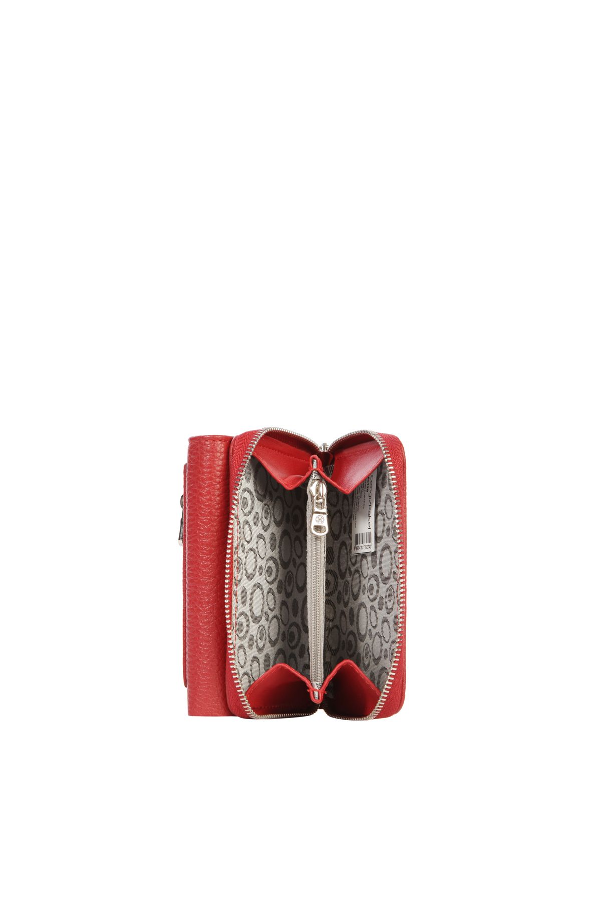 CENGİZ PAKEL-Red Genuine Leather Women's Wallet - 65120 4