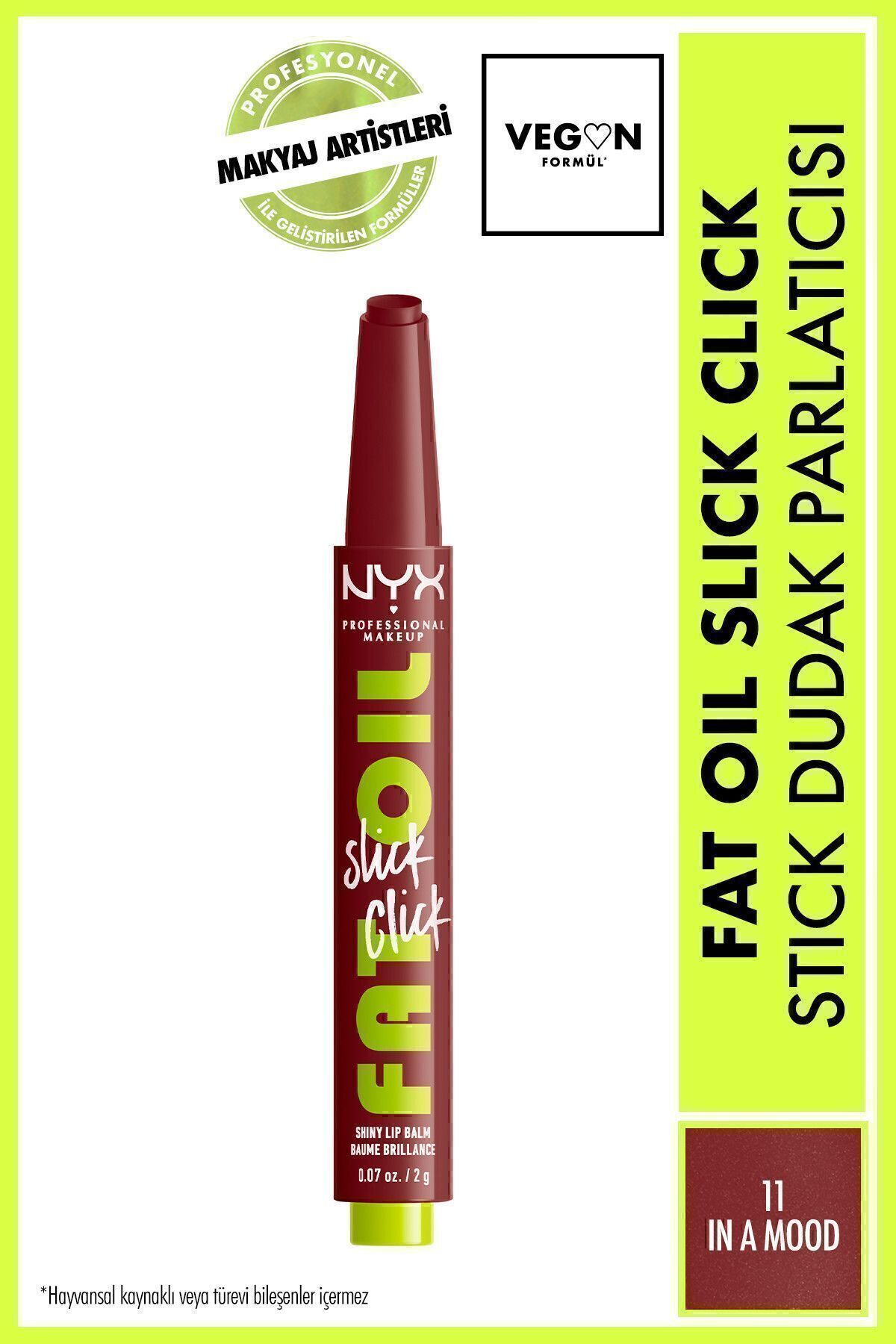fat oil slick k crème hydratante nude cire à lèvres tonique 11 in a mood