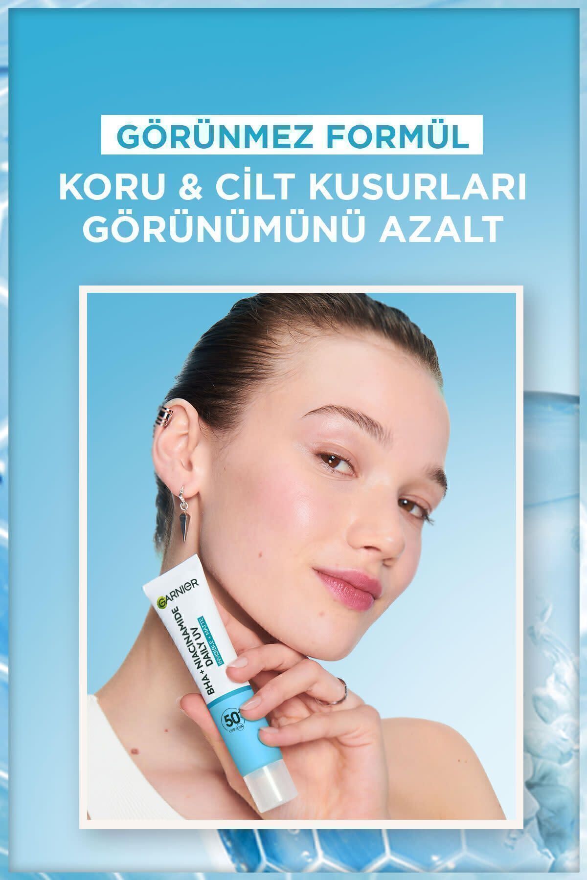 Garnier-Bha Niacinamide Daily Sunscreen Fluid Face Cream - SPF50 40ml 4