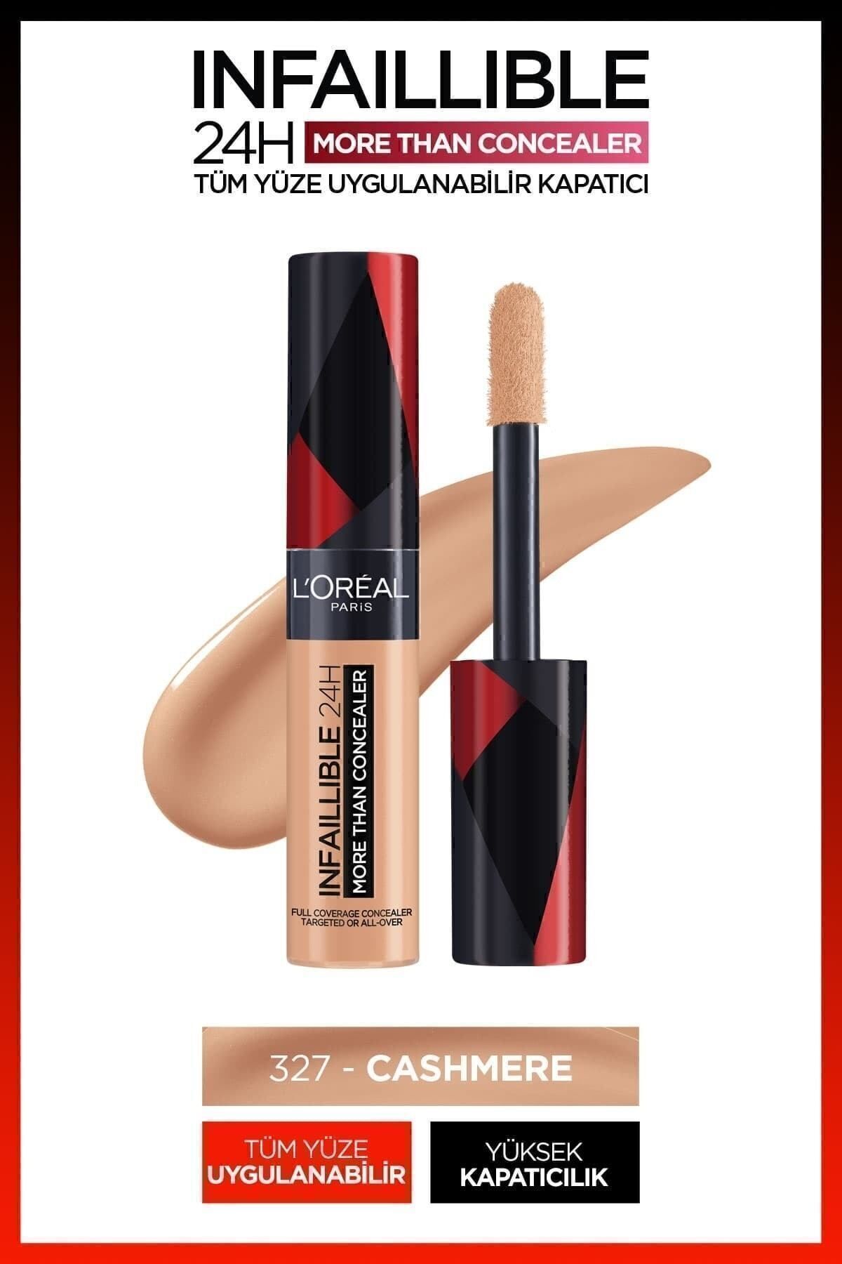 Infaillible 32h Fresh Wear Vitamin C Foundation 125 & All Face Concealer 327 Cashmere L'Oreal Paris