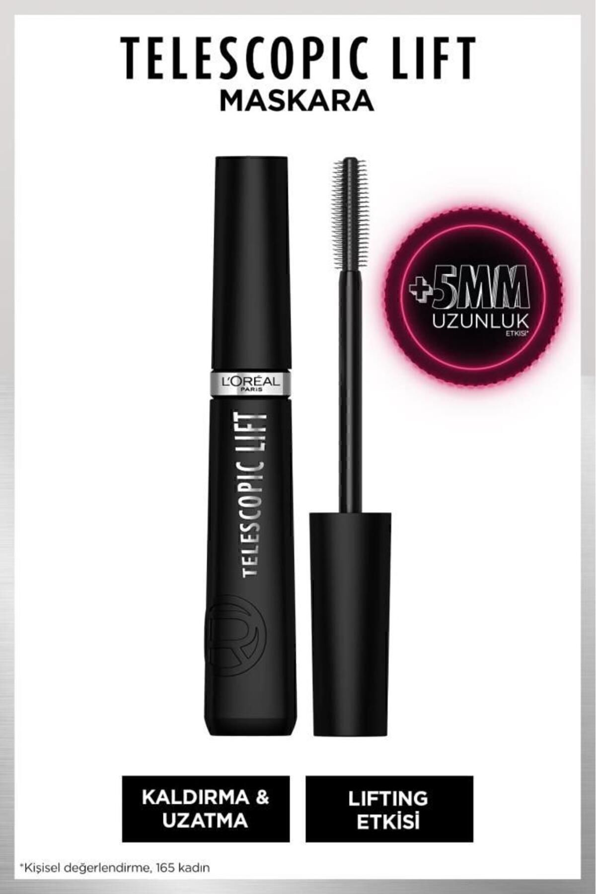 ریمل Lift Telescopic & Infaillible Automatic Gel Eye Pencil Intense Black - ست آرایش چشم L'Oreal Paris