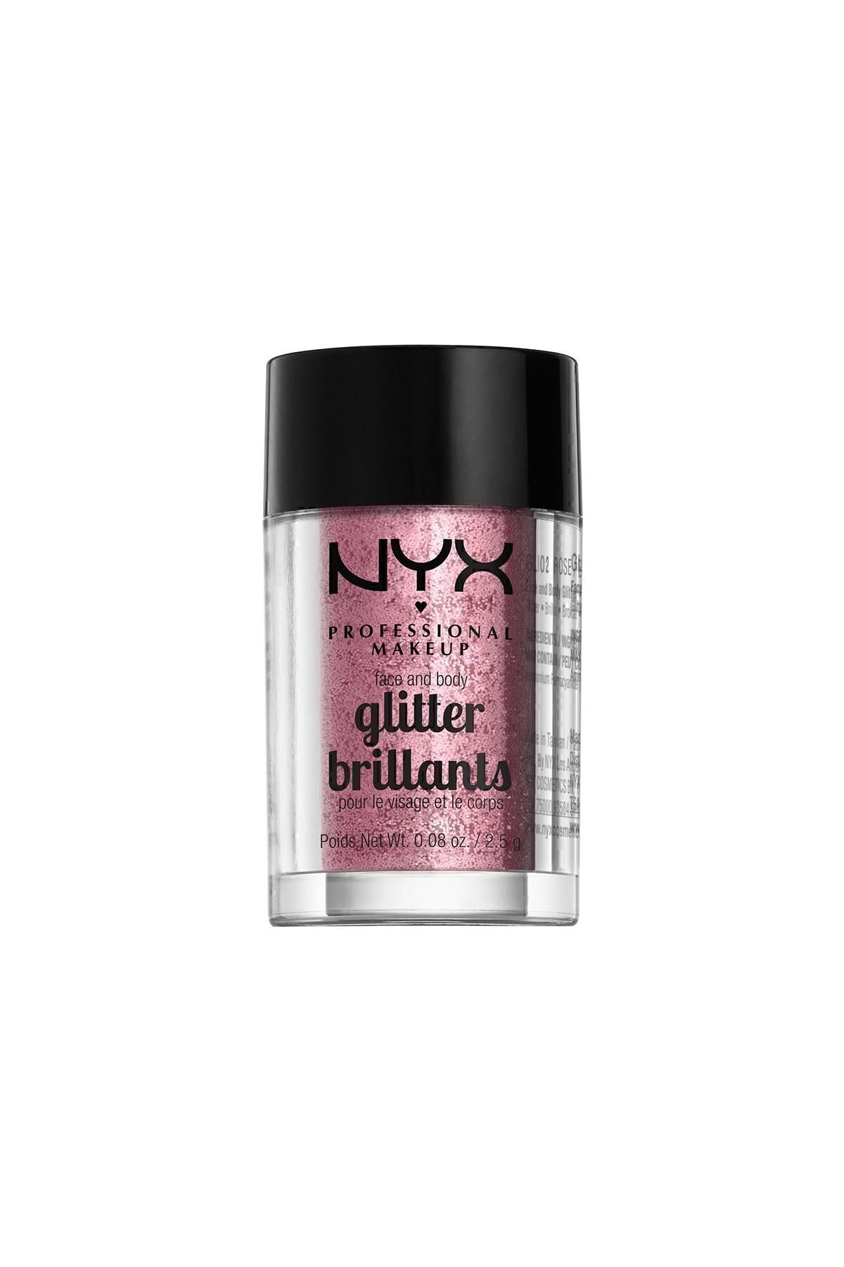 NYX Professional Makeup-Face & Body Glitter Rose - Face & Body Glitter Rose 15 g800897846749 1