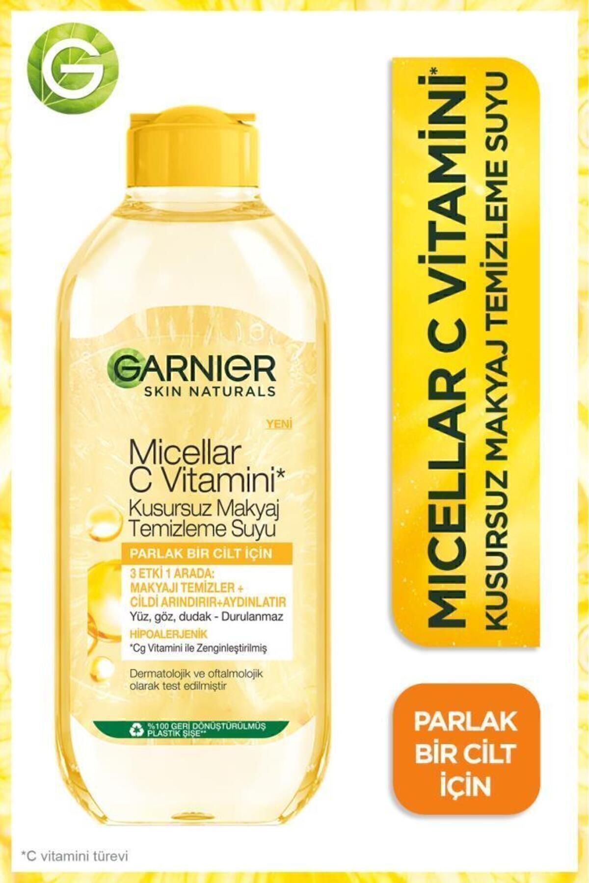 میسلار ویتامین سی پرفکت آب پاک کننده آرایش 400 میلی لیتری مجموعه 2 عددی Garnier