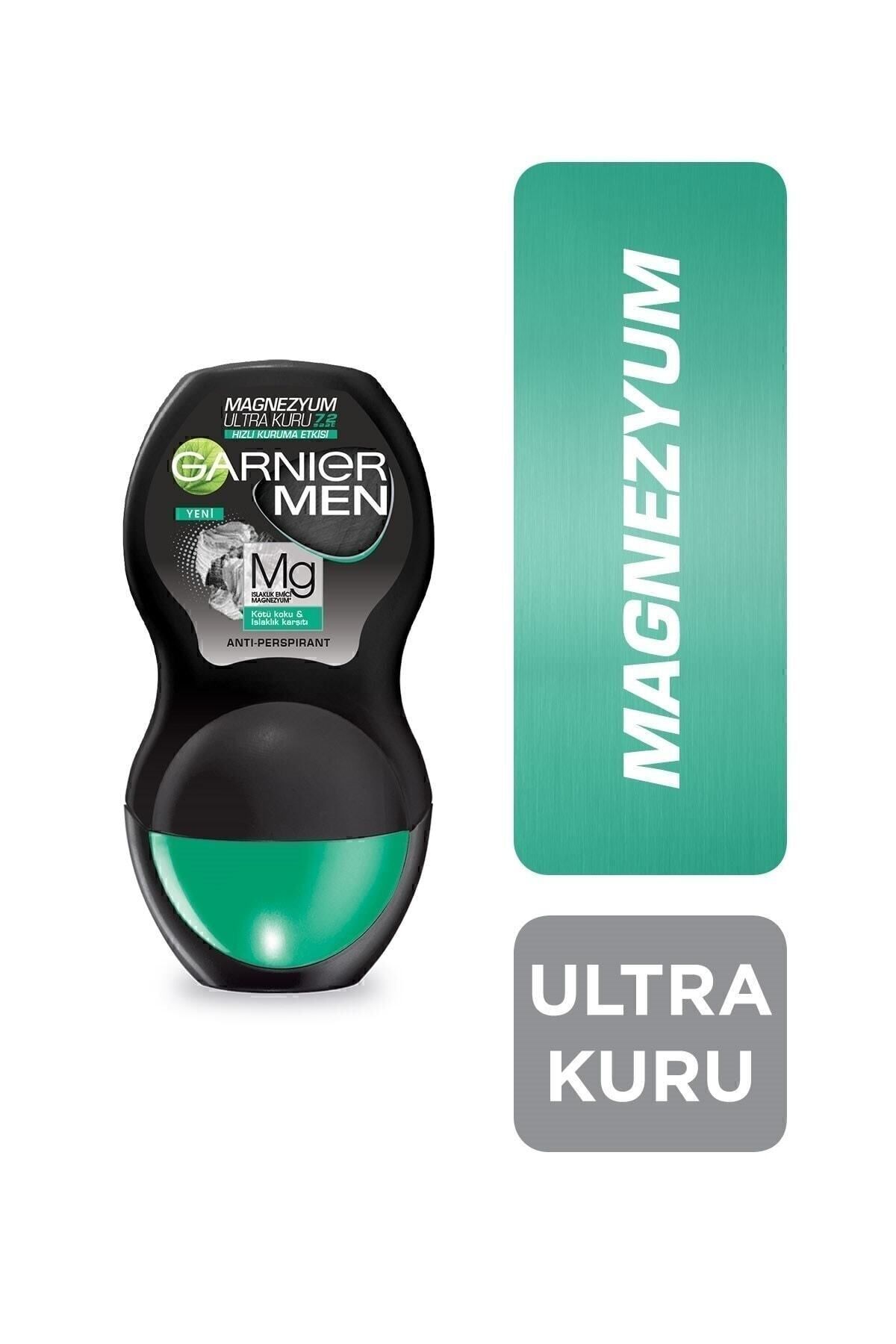 دئودورانت منیزیم فوق العاده خشک رول-آن مردانه Garnier