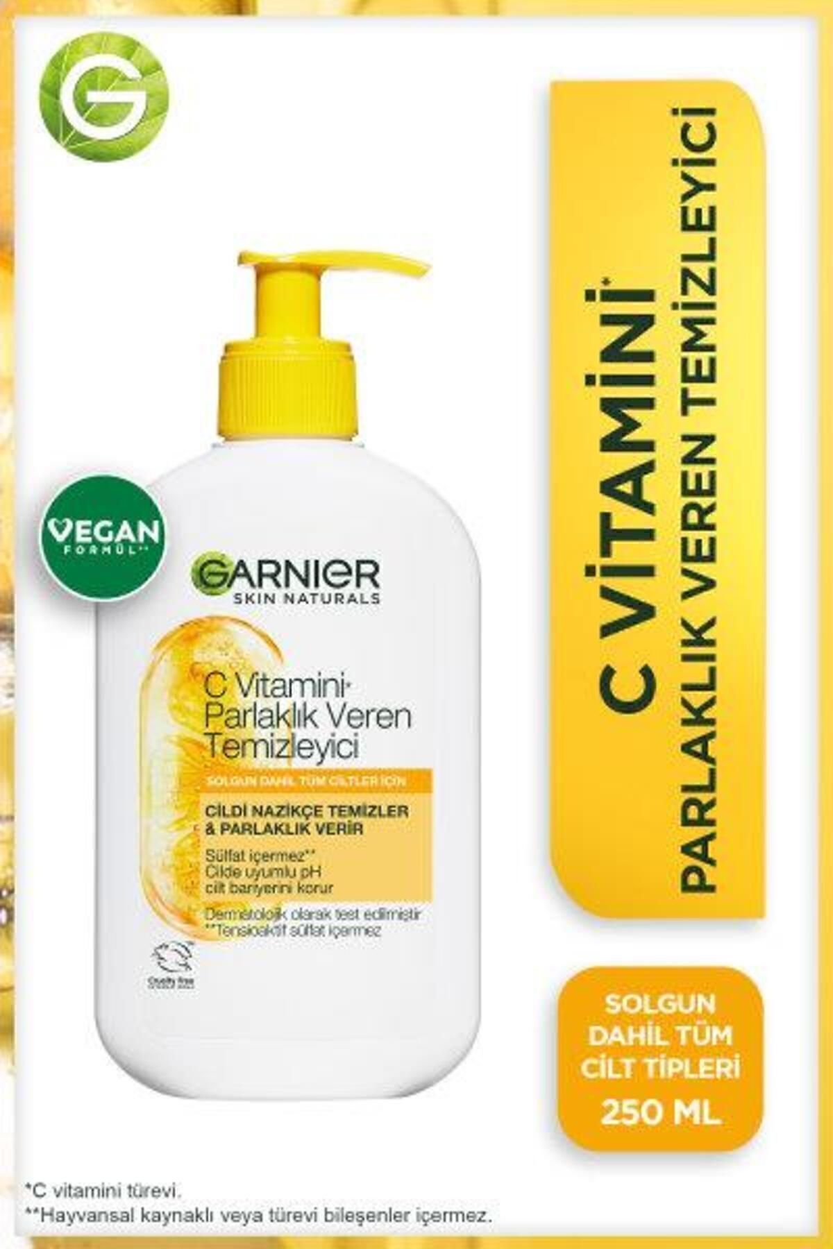 پاک کننده درخشندگی ویتامین C + کرم مرطوب کننده روشن کننده (ویتامین C + لیمو) Garnier