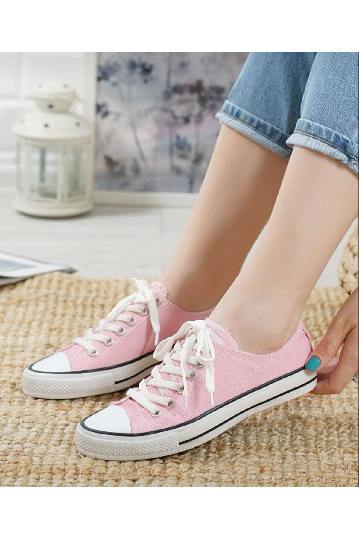 Kasut converse pink shop