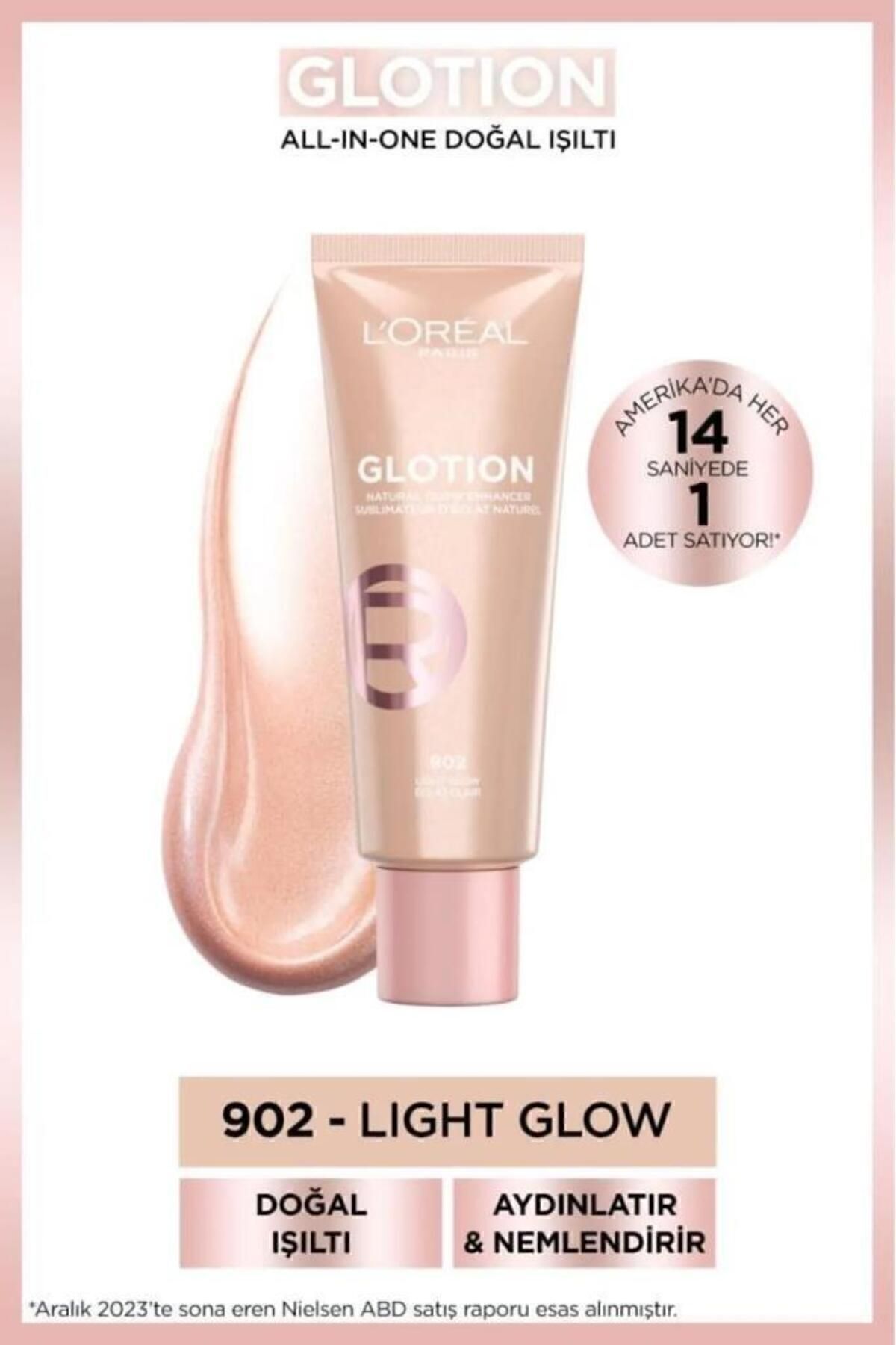 Glotion All-in-One Natural Radiance 902 & True Match Nude Foundation 0.5-2 ست آرایش بسیار سبک L'Oreal Paris