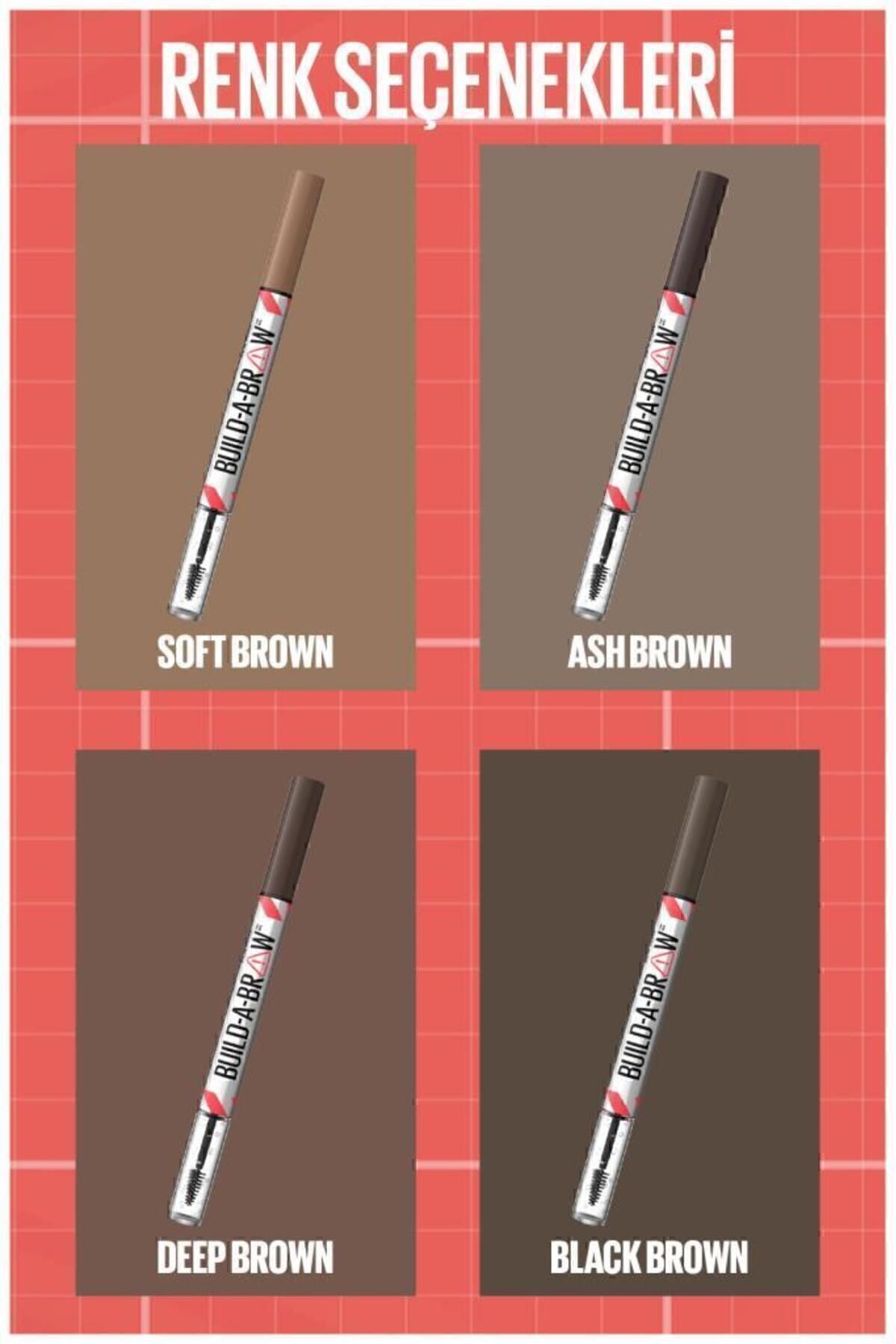 مداد ابرو و سایه یک 2IN1 قهوه ای خاکستر را بسازید Maybelline New York
