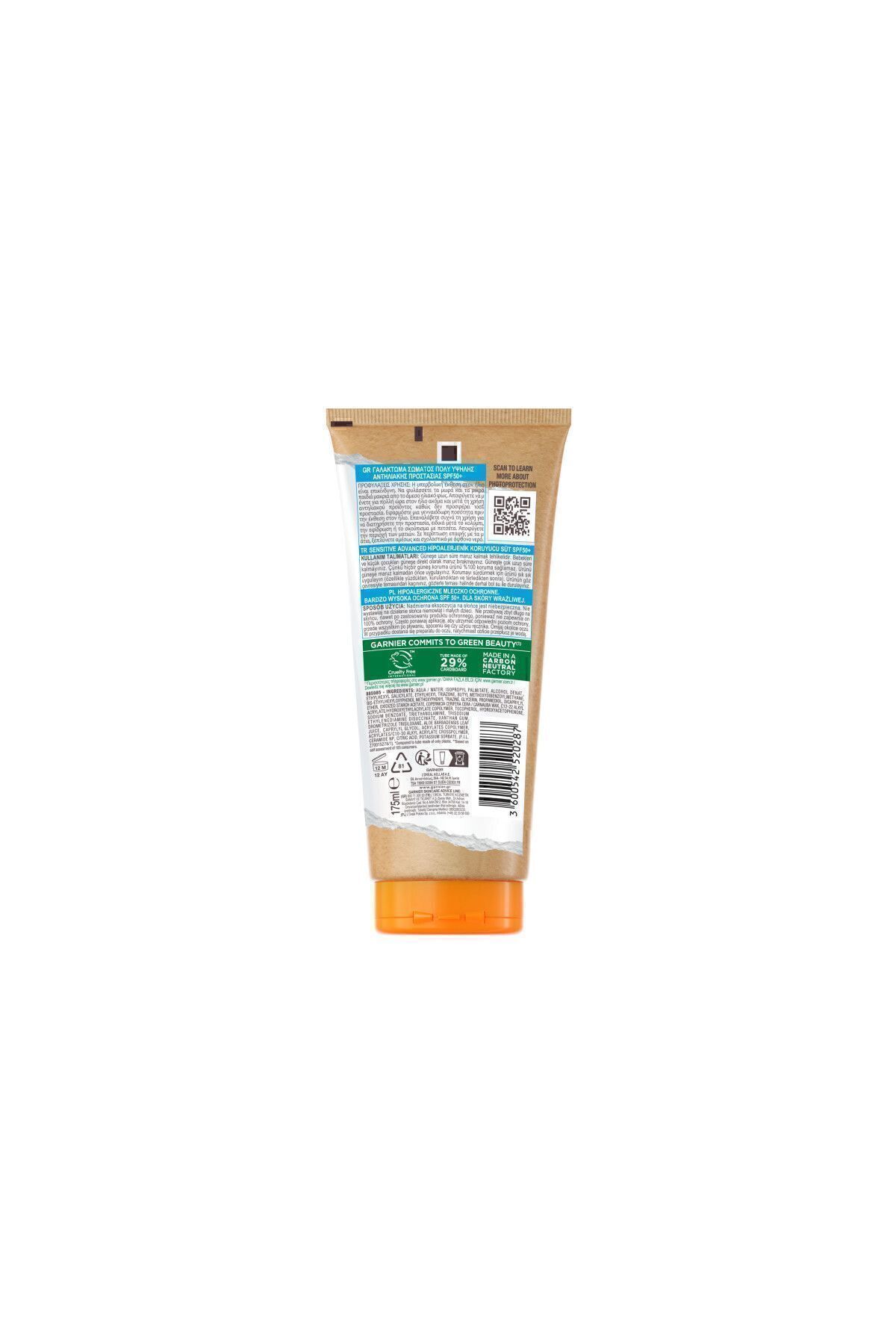 Garnier Ambre Solaire Sensitive Advanced Güneş Koruyucu Süt Gkf50 175 Ml& Çocuk Sprey Gkf50 150 ml fotoğrafı 6 (önizleme)