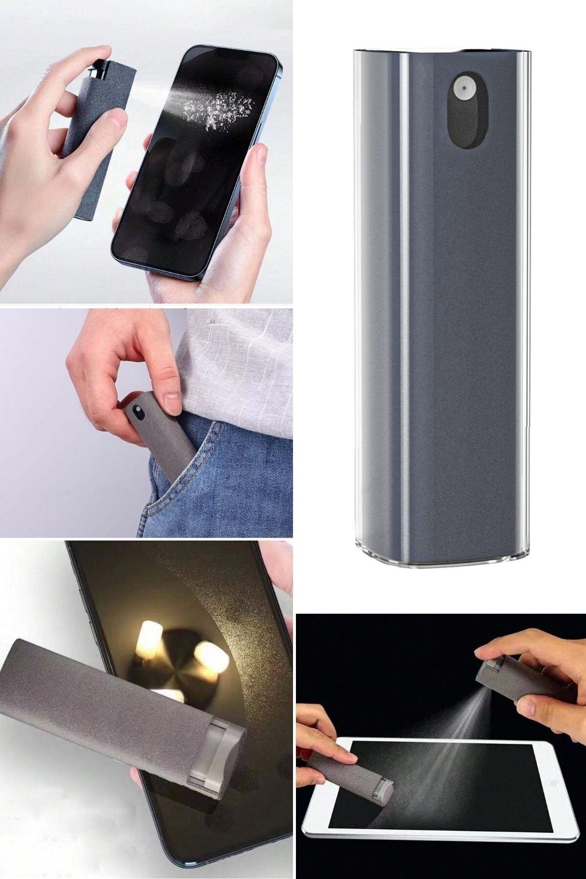 Buffer ® Telefon,Tablet Ekranı İçin Kendiliğinden Spreyli Ekran Temizleme Süngeri