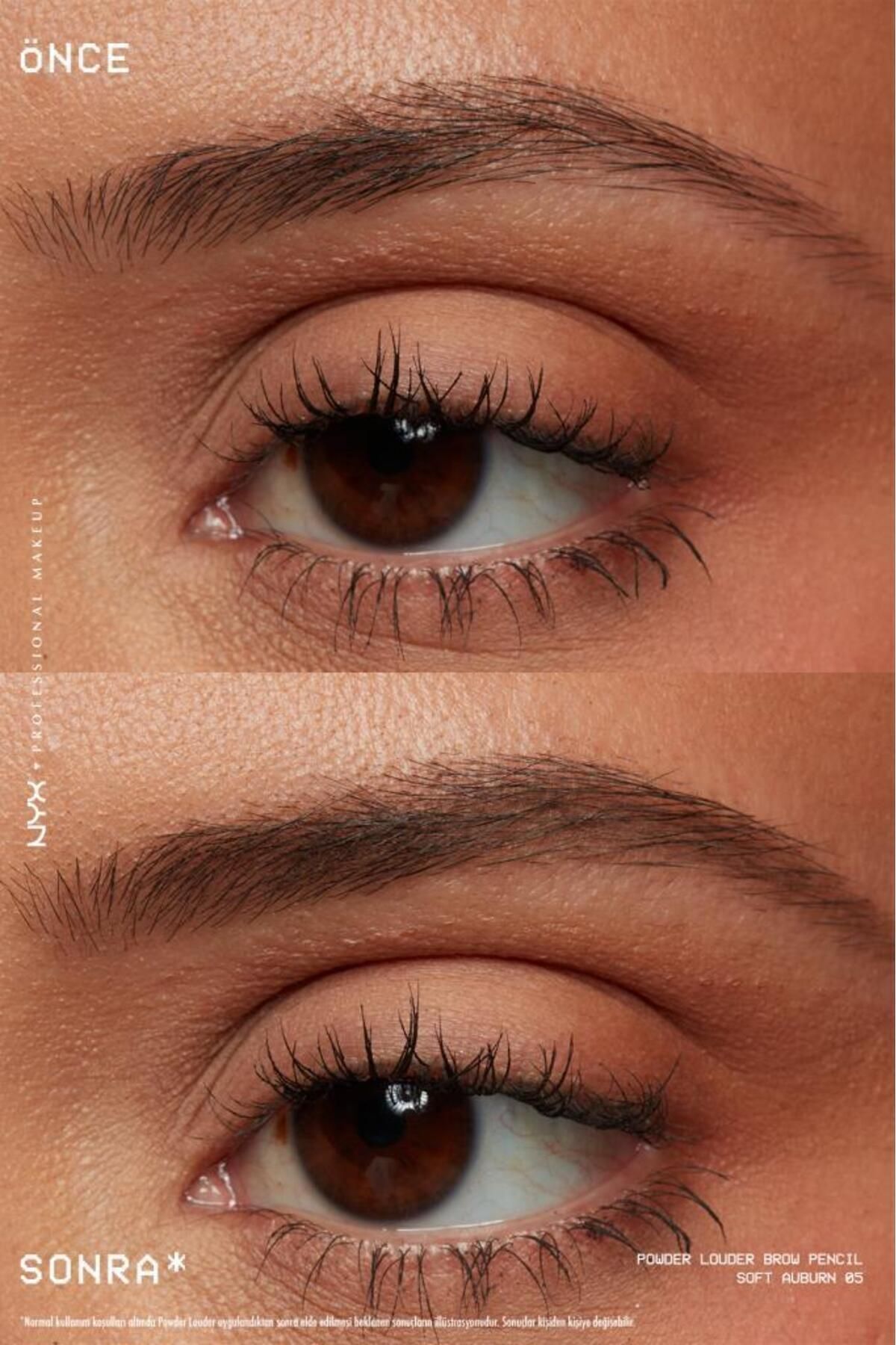 Powder Louder Pudralı Kaş Kalemi - 05 Soft Auburn — قهوه‌ای NYXFMLPWDLPKKLM — تصویر 4 از 8