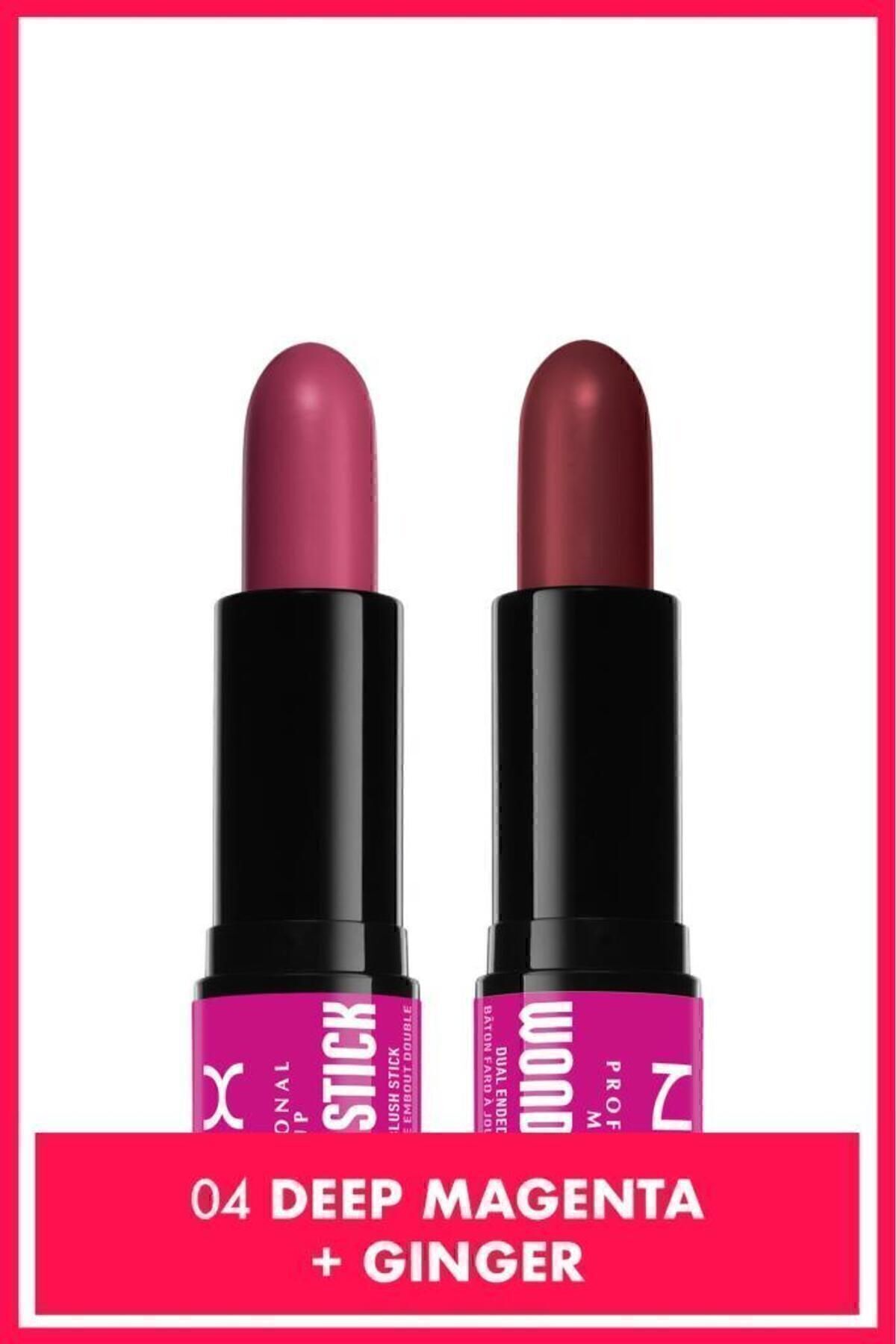 استیک رژگونه کرم دو طرفه Wonder Stick - سرخابی عمیق و زنجبیل NYX Professional Makeup
