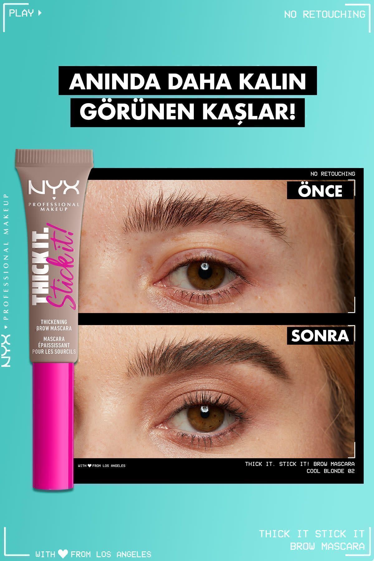 NYX Professional Makeup-Thick It. Stick It! Eyebrow Mascara - Cool Blonde 3