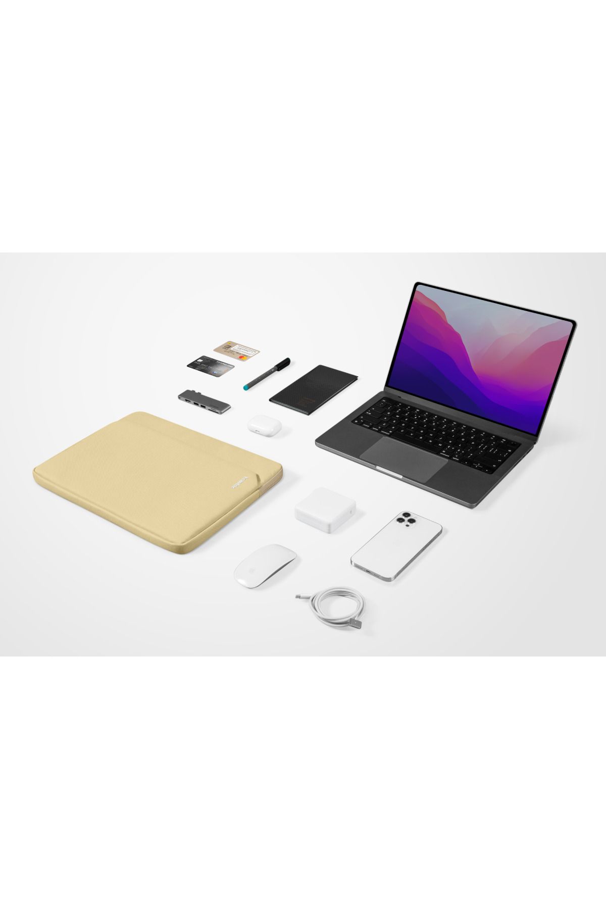 کیف نوت بوک چند رنگ A18 13 اینچی SAND PRO CASE Tomtoc